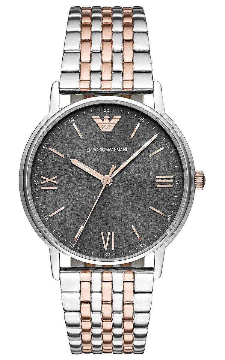 Emporio Armani AR11121 Takvimli 41 mm Gri-Rose Gold Çelik Kordon Analog Erkek Kol Saati