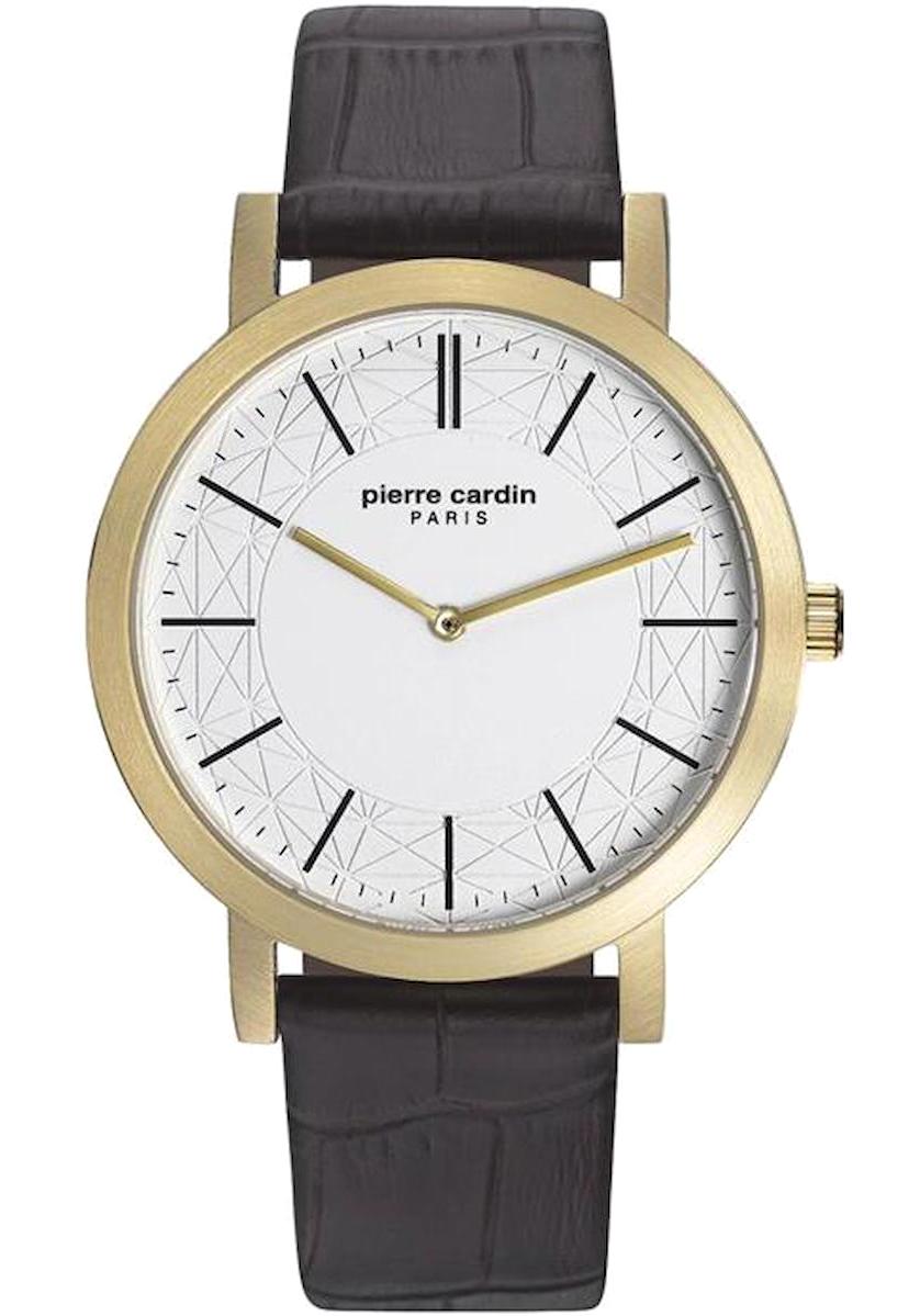 Pierre Cardin 108111F02 Siyah Deri Kordon Analog Erkek Kol Saati