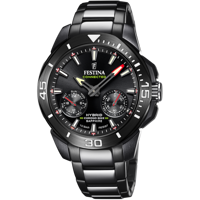 Festina F20648/1 Takvimli 45 mm Gri-Siyah Çelik Kordon Analog Erkek Kol Saati