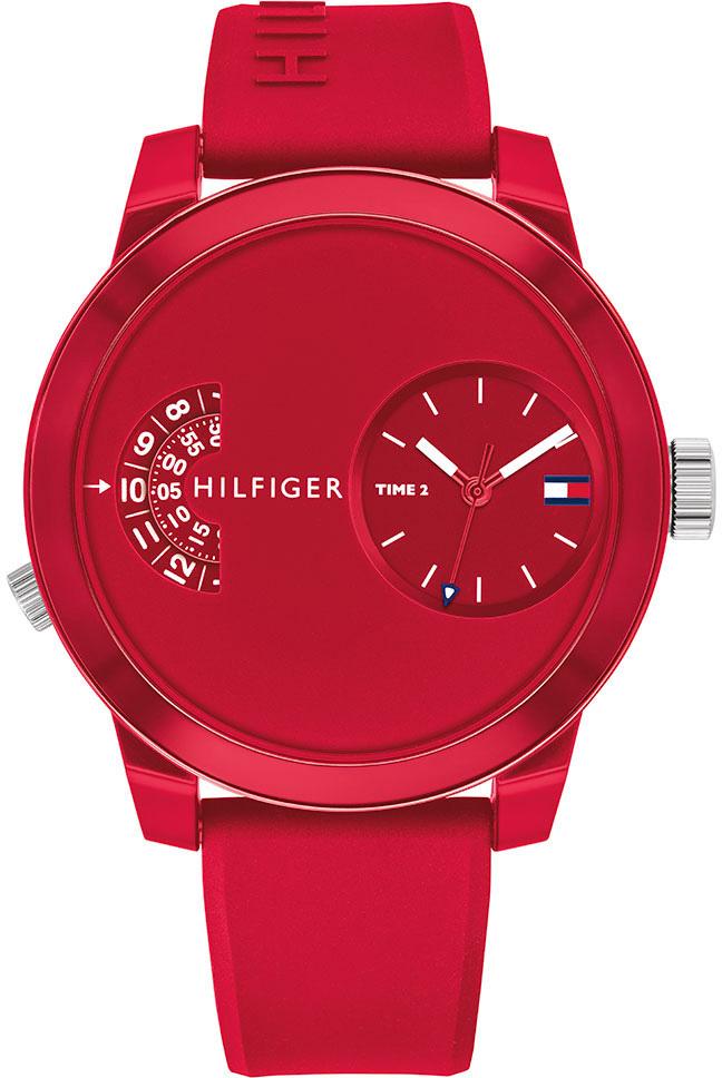 Tommy Hilfiger TH1791557 44 mm Kırmızı İyon Kaplama Kordon Analog Kol Saati