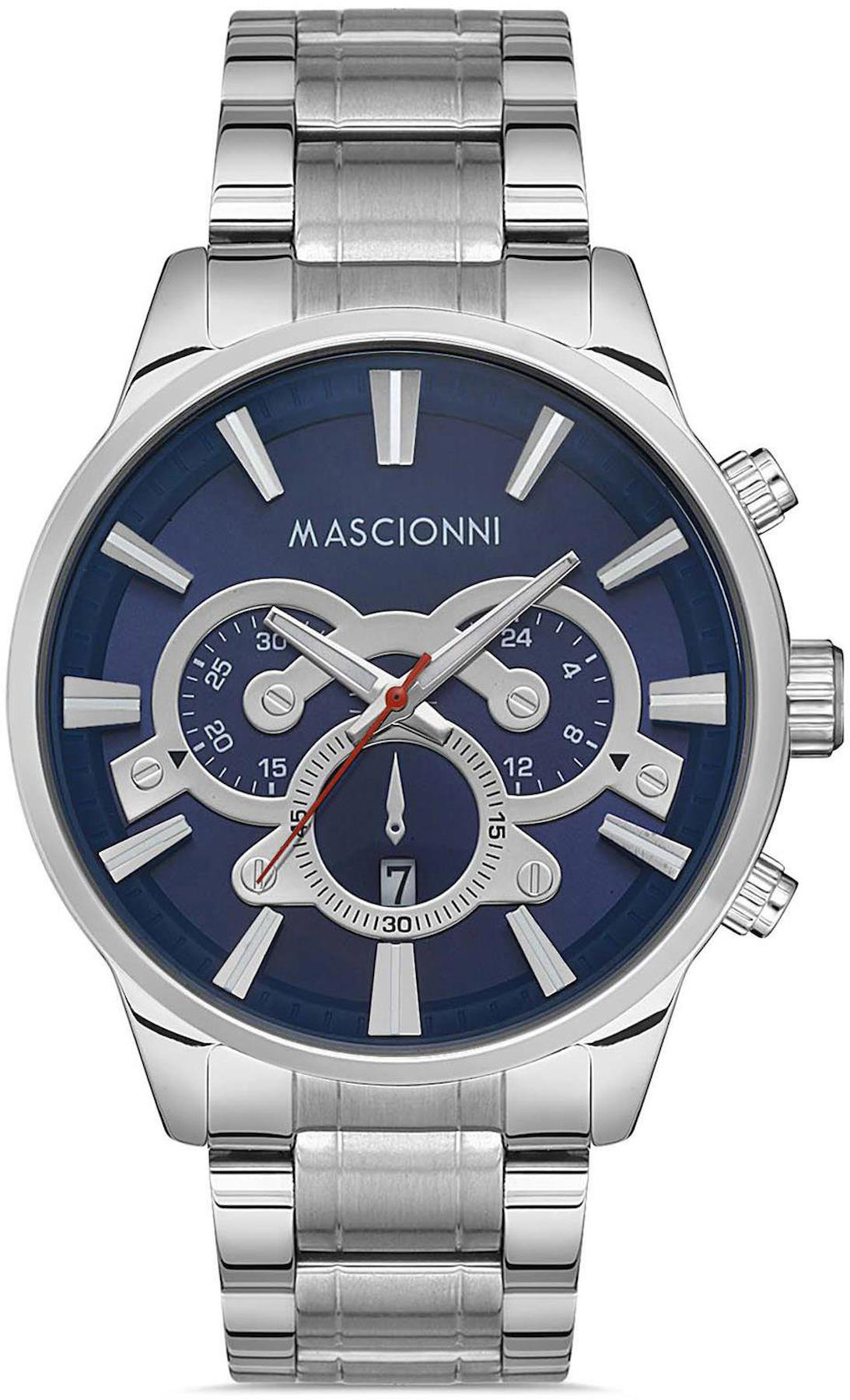 Mascionni M.1.1991.01 Takvimli 46 mm Çelik Kordon Analog Kol Saati
