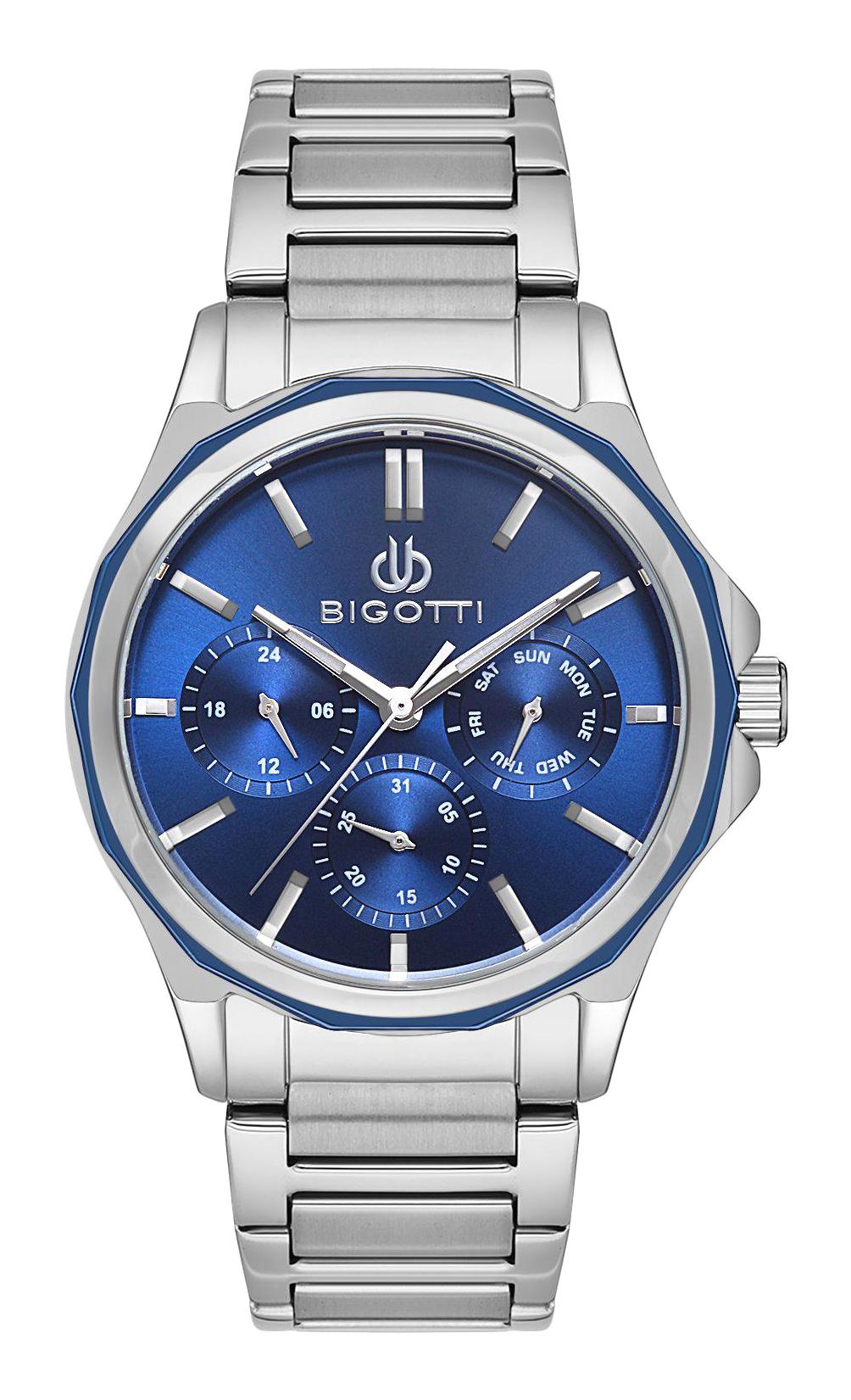 Bigotti BG.1.10499.3 Takvimli 42 mm Çelik Kordon Analog Erkek Kol Saati