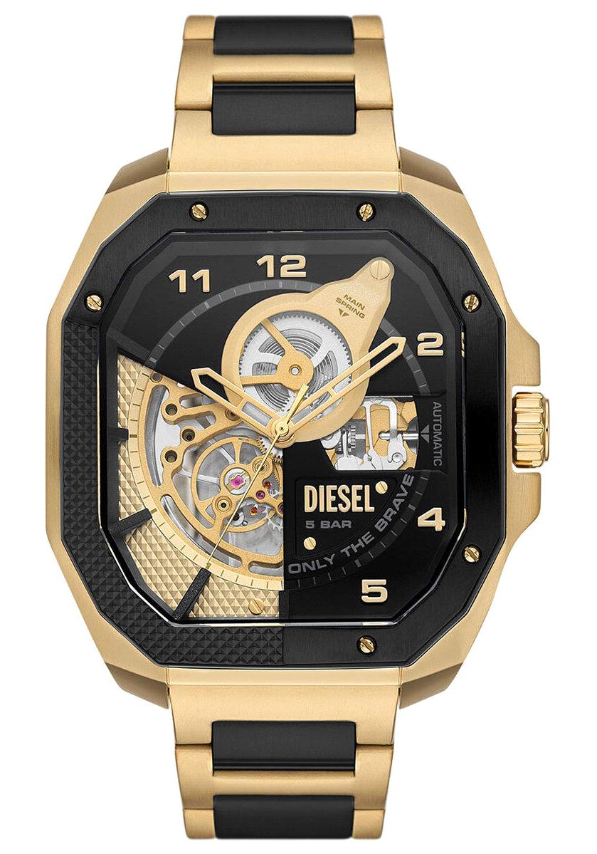 Diesel DZ7471 Takvimli 42 mm Altın-Siyah Çelik Kordon Analog Erkek Kol Saati