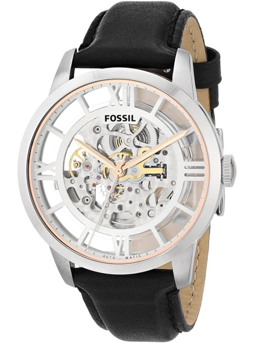 Fossil ME3041 44 mm Siyah Deri Kordon Analog Kol Saati