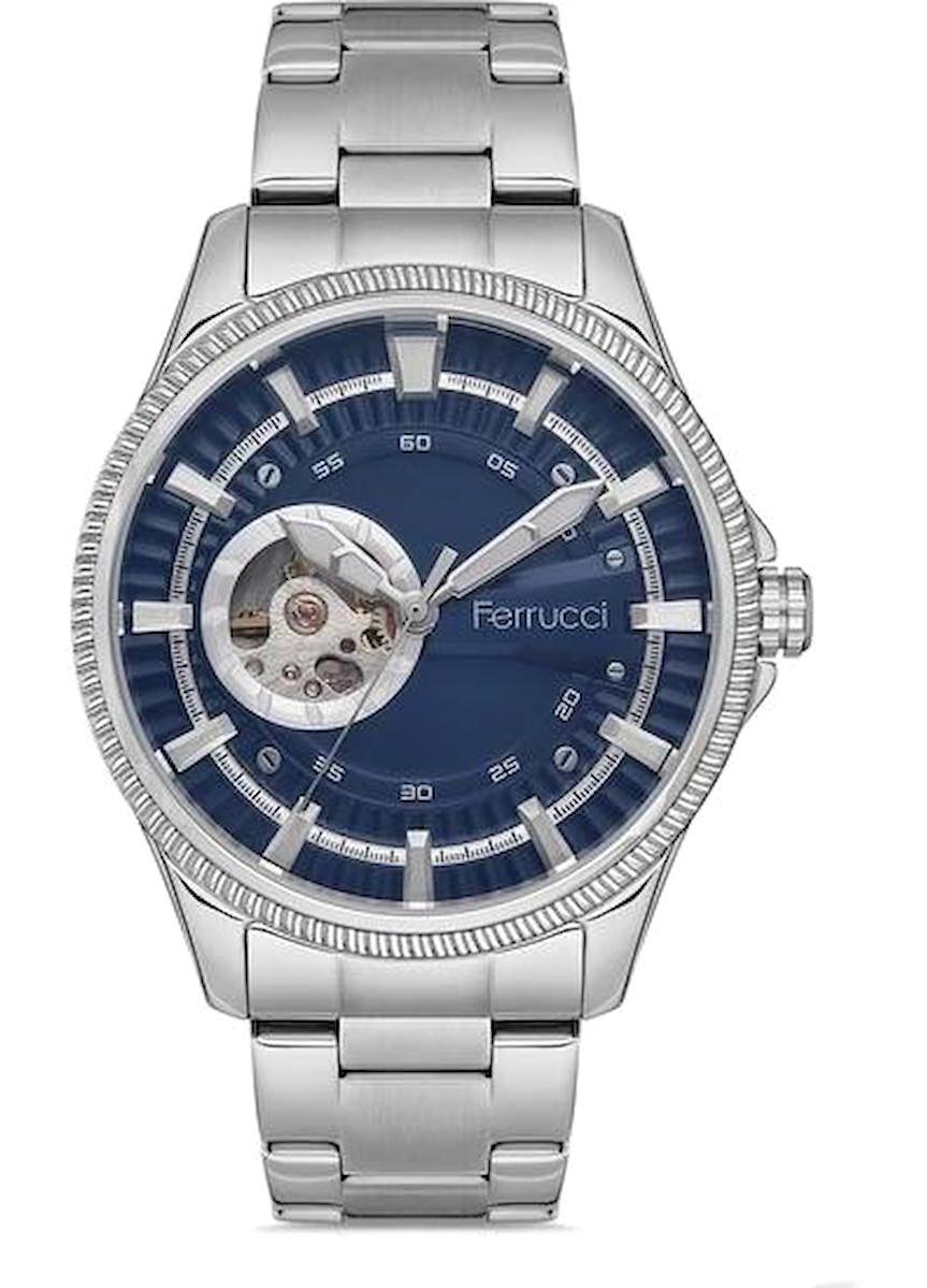 Ferrucci 240052078F42C 47 mm Çelik Kordon Analog Erkek Kol Saati