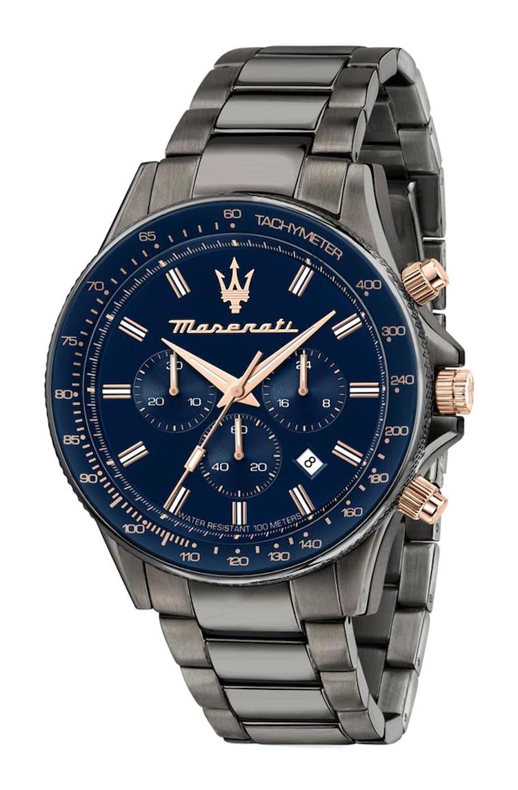 Maserati R8873640001 Takvimli 43 mm Füme Çelik Kordon Analog Erkek Kol Saati