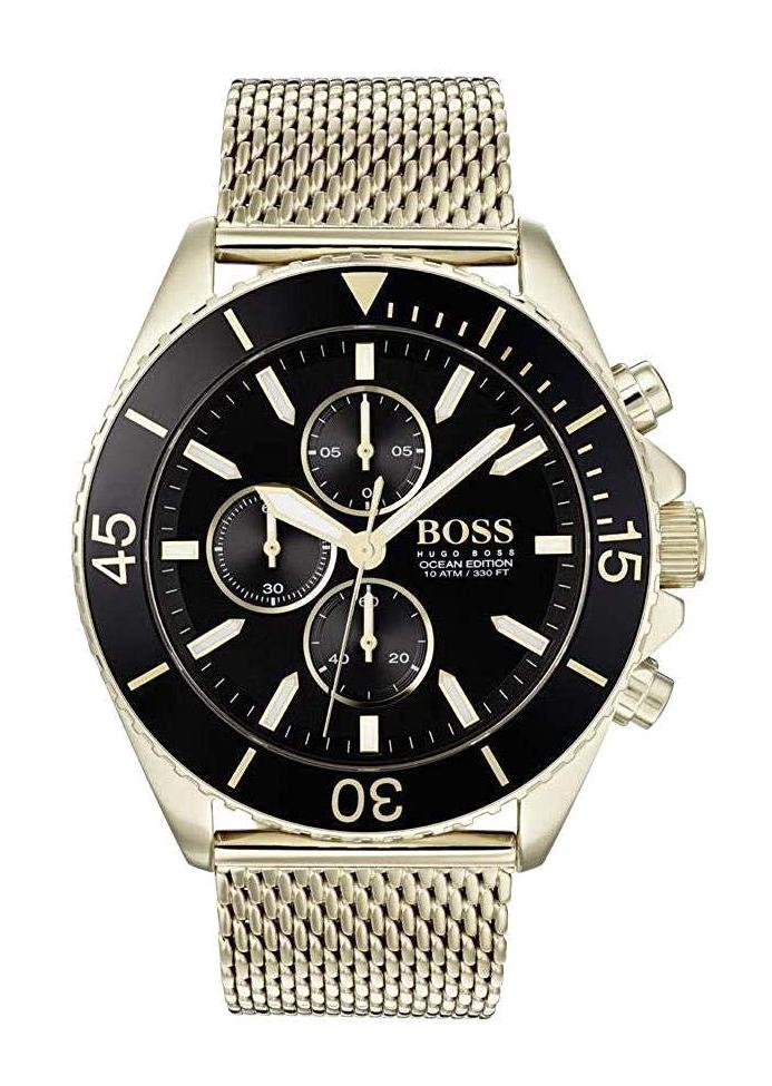 Hugo Boss HB1513703 Pusulalı Takvimli Metal Kordon Analog Erkek Kol Saati