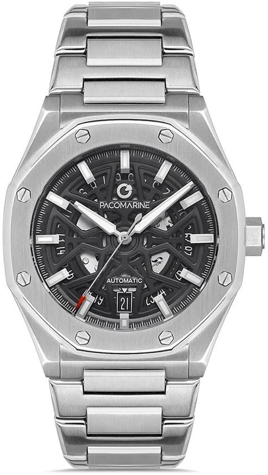 Pacomarine PM.20202.01 42 mm Çelik Kordon Analog Kol Saati