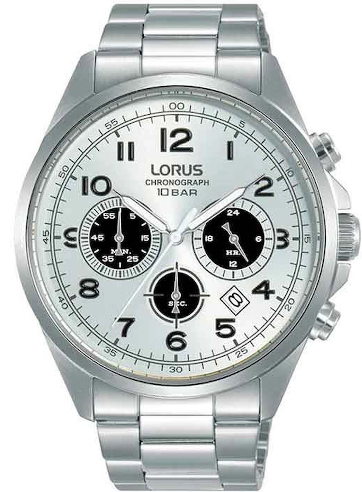 Lorus RT307KX9 Takvimli 43 mm Çelik Kordon Analog Erkek Kol Saati