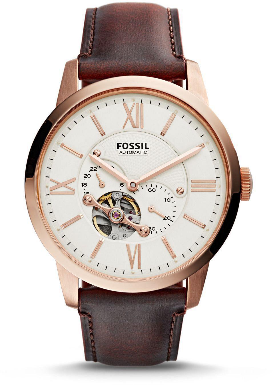 Fossil ME3105 44 mm Kahverengi Deri Kordon Analog Erkek Kol Saati