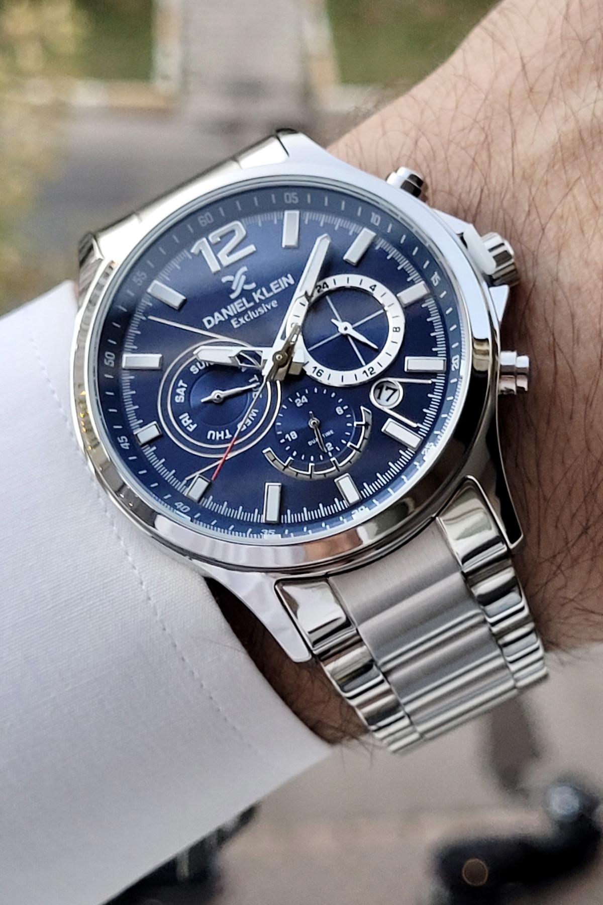 Daniel Klein DKISTE716 Takvimli 42 mm Çelik Kordon Analog Erkek Kol Saati