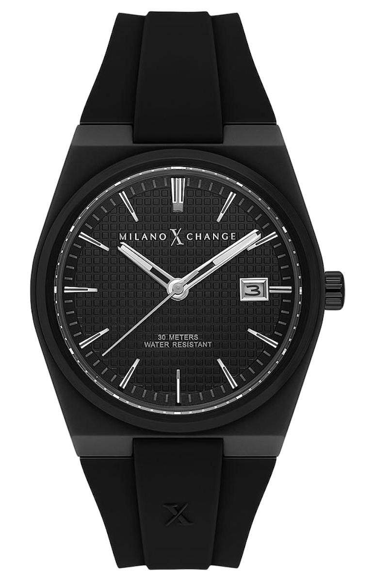 Milano X Change MXG4113 Takvimli 40 mm Siyah Silikon Kordon Analog Erkek Kol Saati