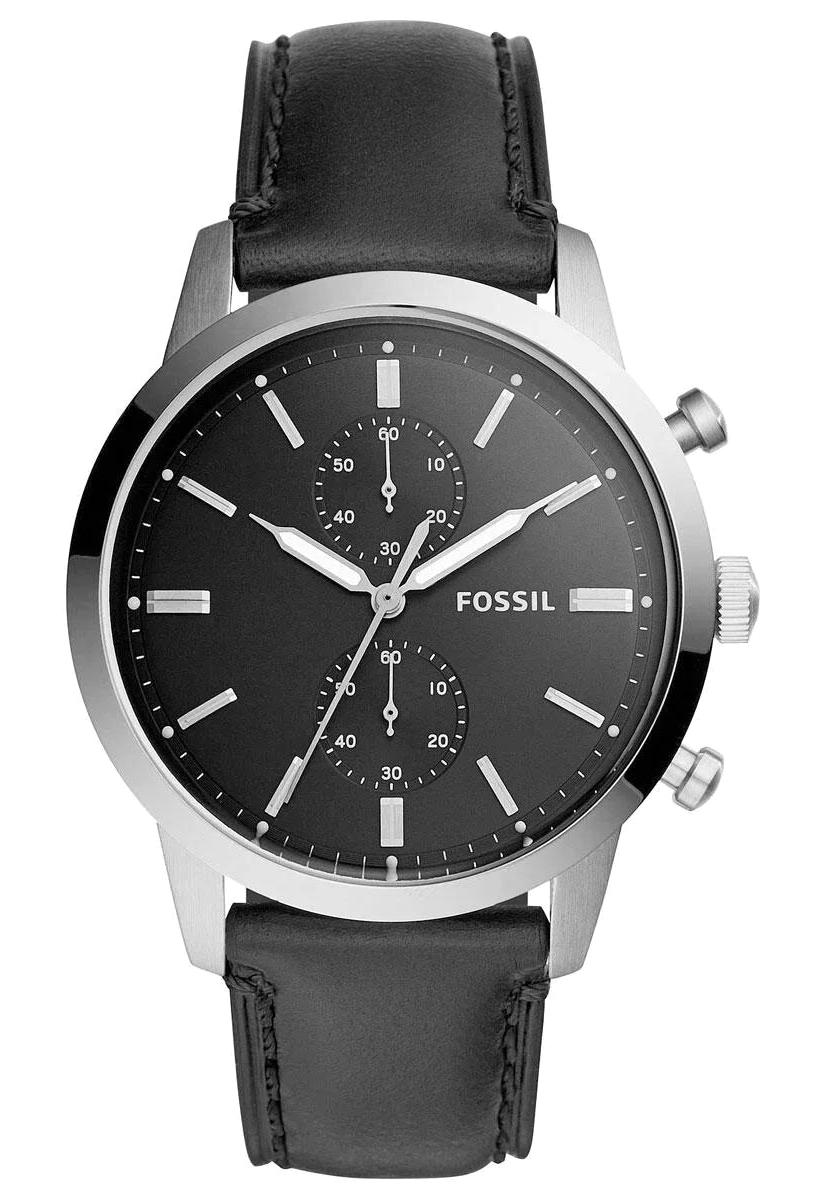 Fossil FS5396 44 mm Siyah Deri Kordon Analog Erkek Kol Saati