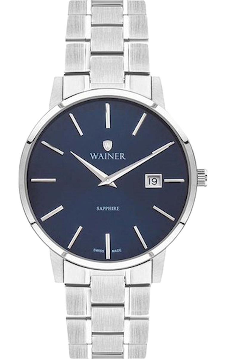 Wainer WA.11911-GA Pusulalı Takvimli 41 mm Çelik Kordon Analog Erkek Kol Saati