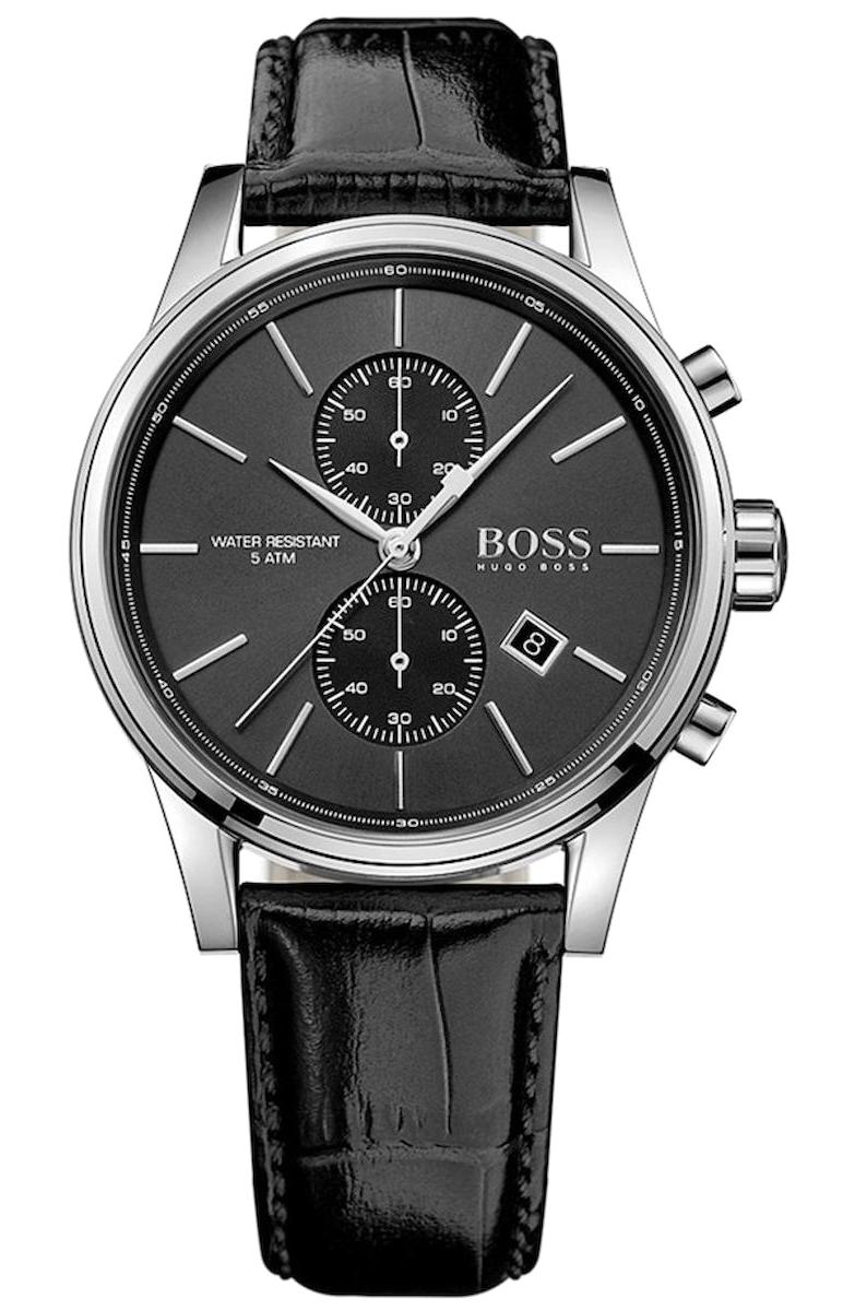 Hugo Boss HB1513279 Takvimli Siyah Çelik Kordon Analog Erkek Kol Saati