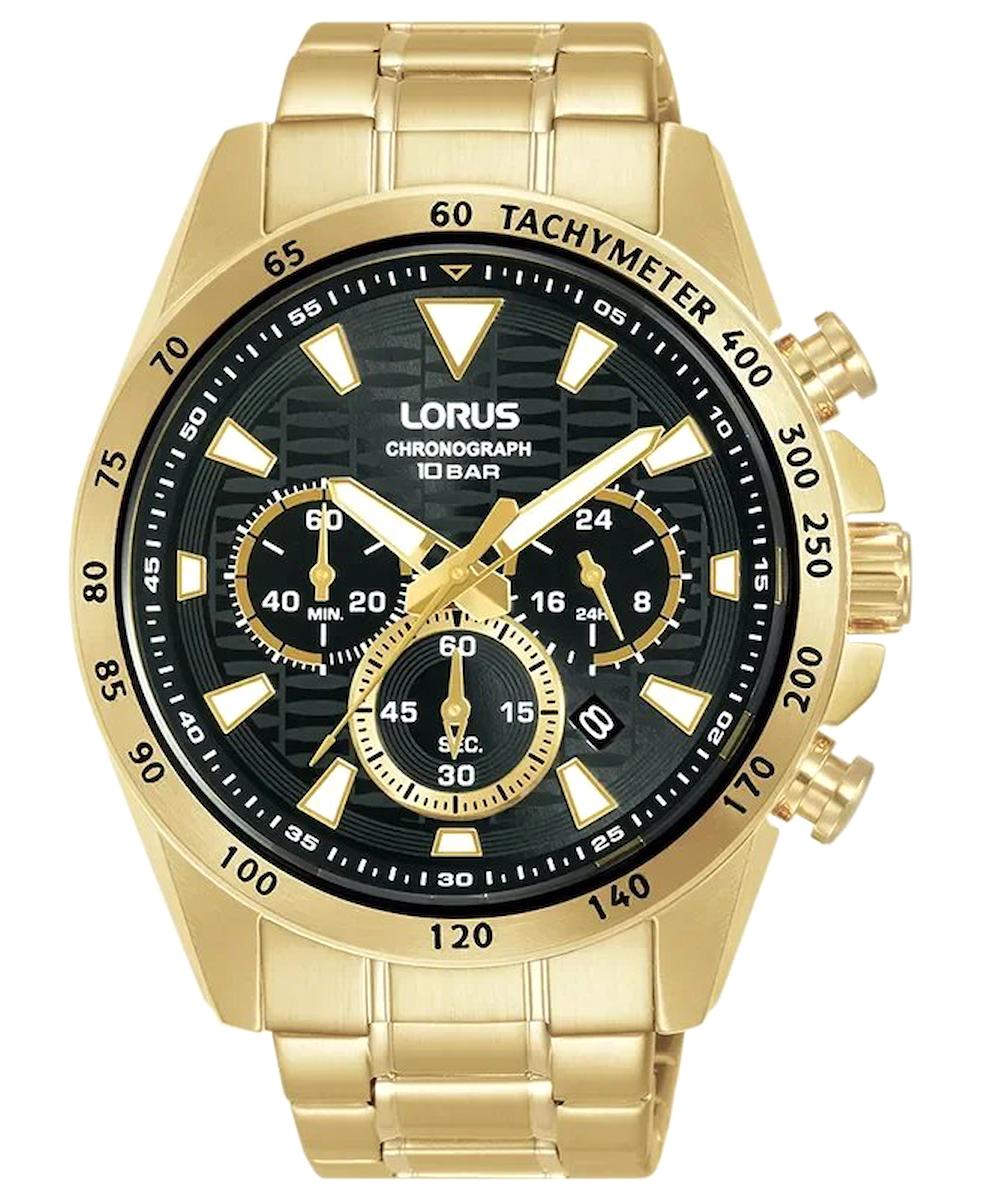 Lorus RT358KX9 Takvimli 37-44 mm Altın Çelik Kordon Analog Erkek Kol Saati