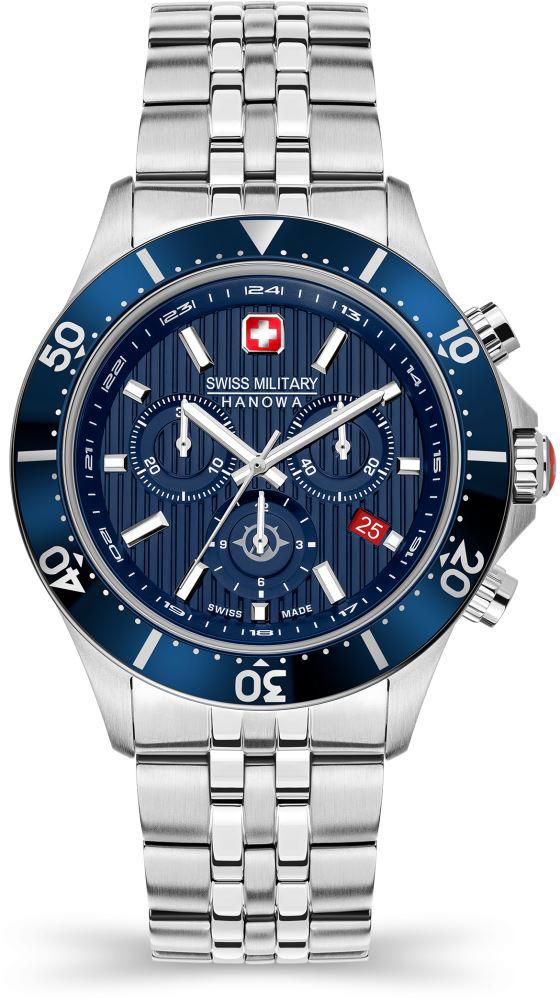 Swiss Military SMWGI2100703 Takvimli 44 mm Çelik Kordon Analog Erkek Kol Saati