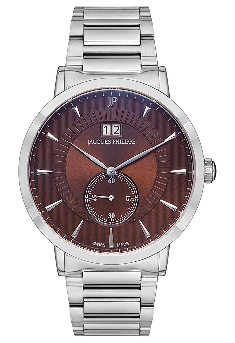 Jacques Philippe JPQGS101356 Takvimli 43 mm Çelik Kordon Analog Erkek Kol Saati