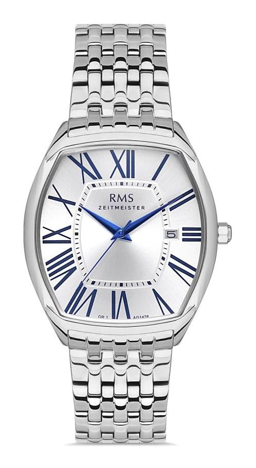 Romanson GR.1.AG1428.02 Takvimli 37 mm Çelik Kordon Analog Erkek Kol Saati