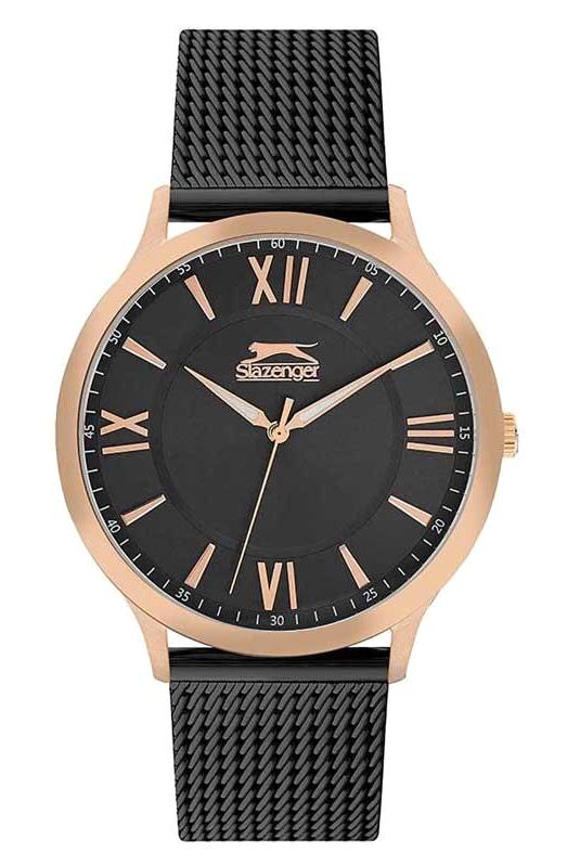 Slazenger SL.09.1826.1.03 44 mm Siyah Çelik Kordon Analog Erkek Kol Saati