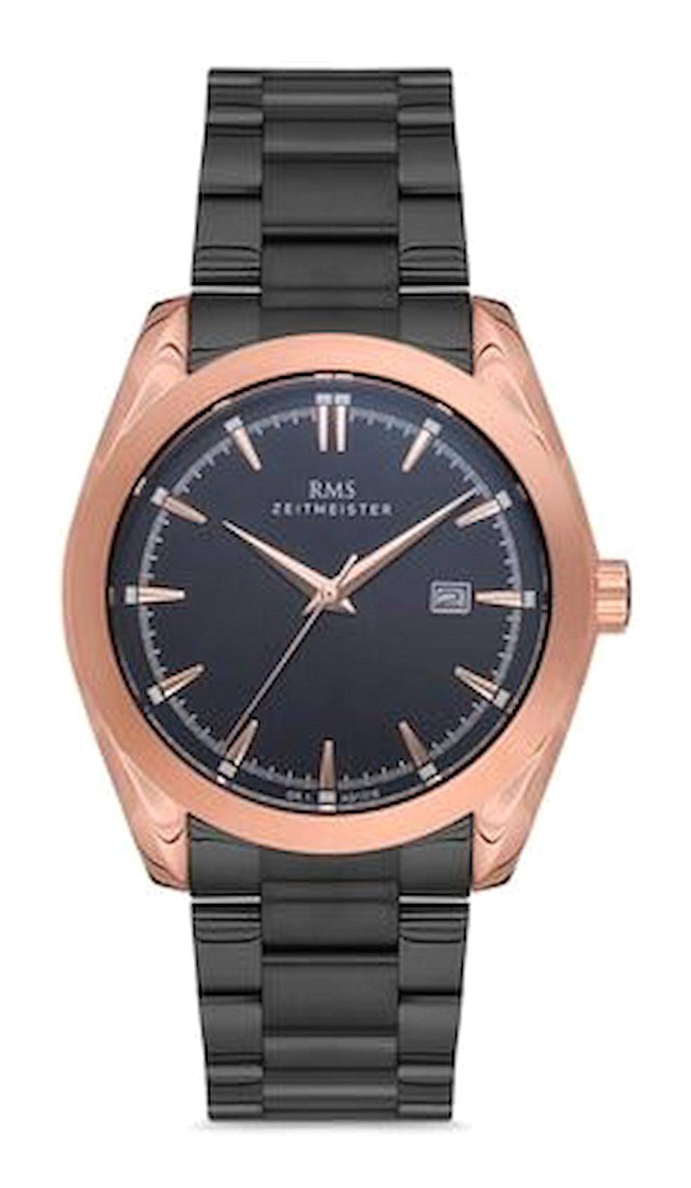 Romanson GR.1.AG1316.11 Takvimli 42 mm Siyah Metal Kordon Analog Erkek Kol Saati