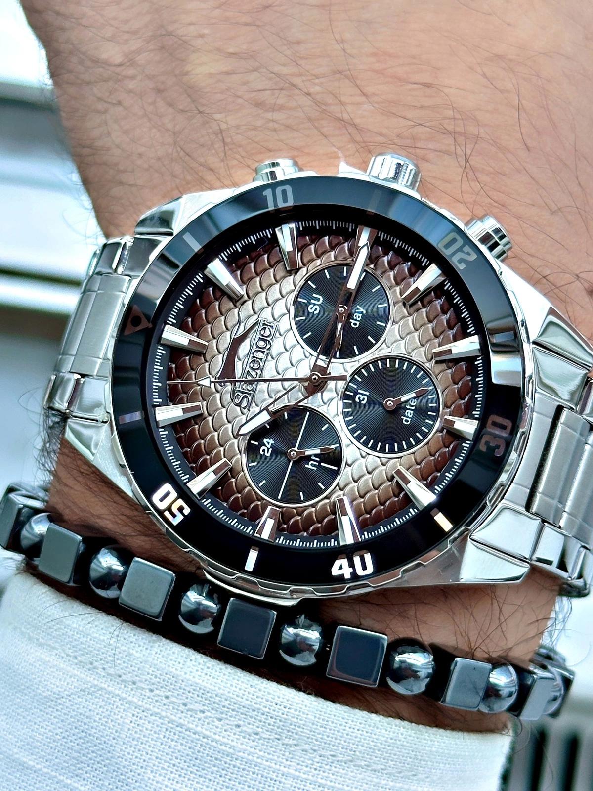 Slazenger SL.09.2326.2.01 Takvimli 46-50 mm Çelik Kordon Analog Erkek Kol Saati