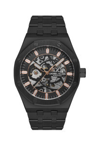 Daniel Klein DKE.1.10536.5 Takvimli 46 mm Siyah Metal Kordon Analog Kol Saati