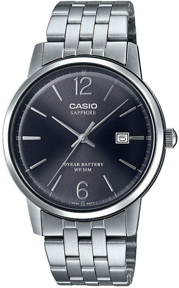 Casio MTS-110D-1AVDF Takvimli Çelik Kordon Analog Kol Saati
