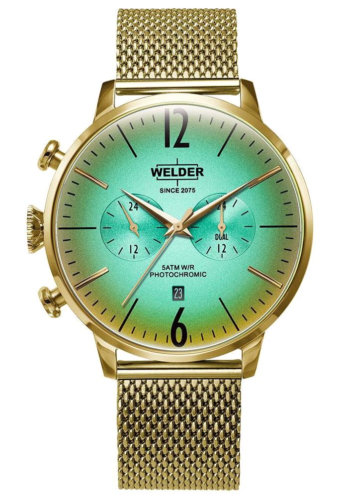 Welder Watch WWRC1017 Pusulalı Takvimli 47 mm Altın Çelik Kordon Analog Erkek Kol Saati