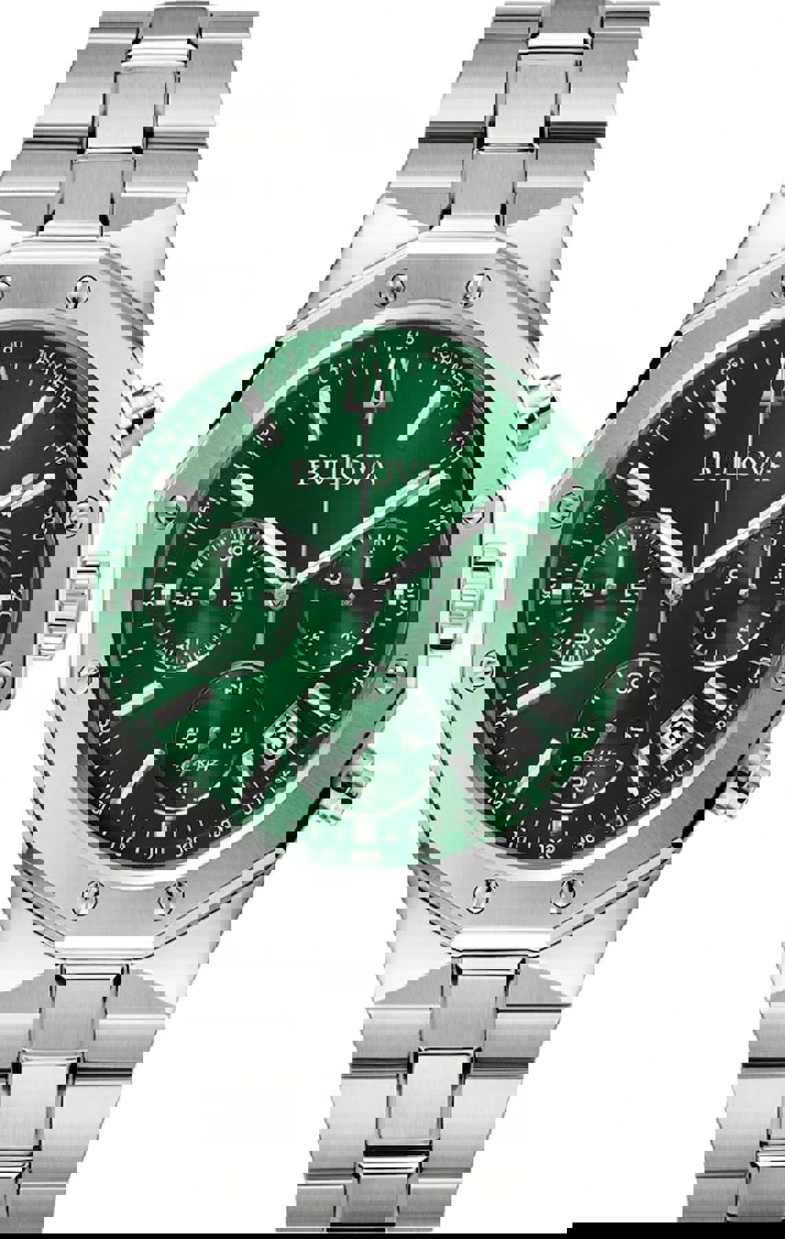 Bulova 96B409 Takvimli 44 mm Çelik Kordon Analog Erkek Kol Saati