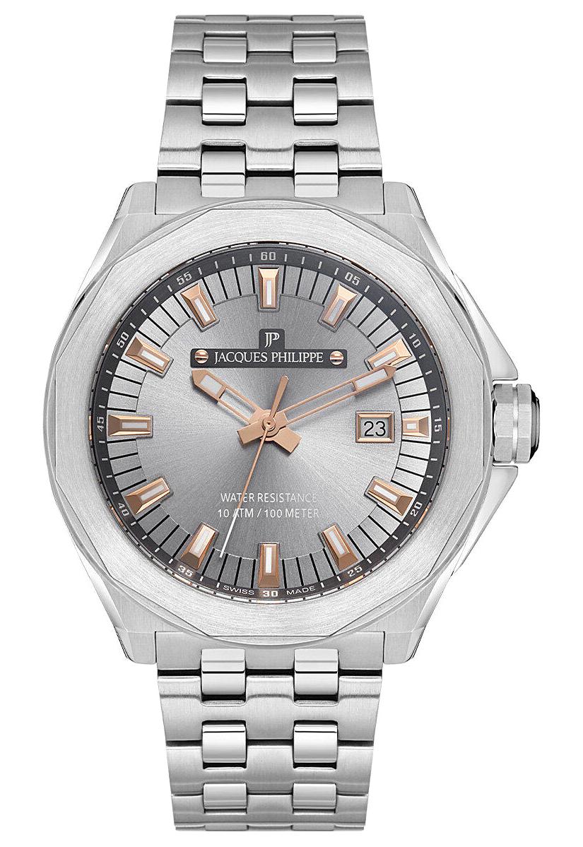 Jacques Philippe JPQGS291346 Takvimli Çelik Kordon Analog Erkek Kol Saati