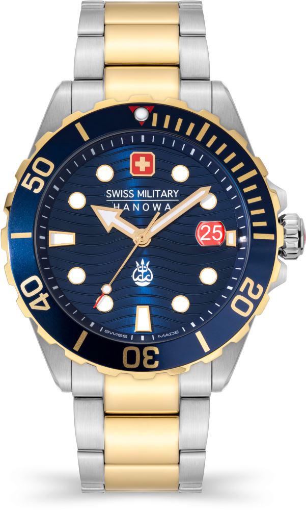 Swiss Military SMWGH2200360 Takvimli 44 mm Altın-Çelik Kordon Analog Erkek Kol Saati