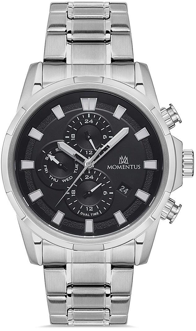 Momentus CC301S-04SS Takvimli 45 mm Çelik Kordon Analog Erkek Kol Saati