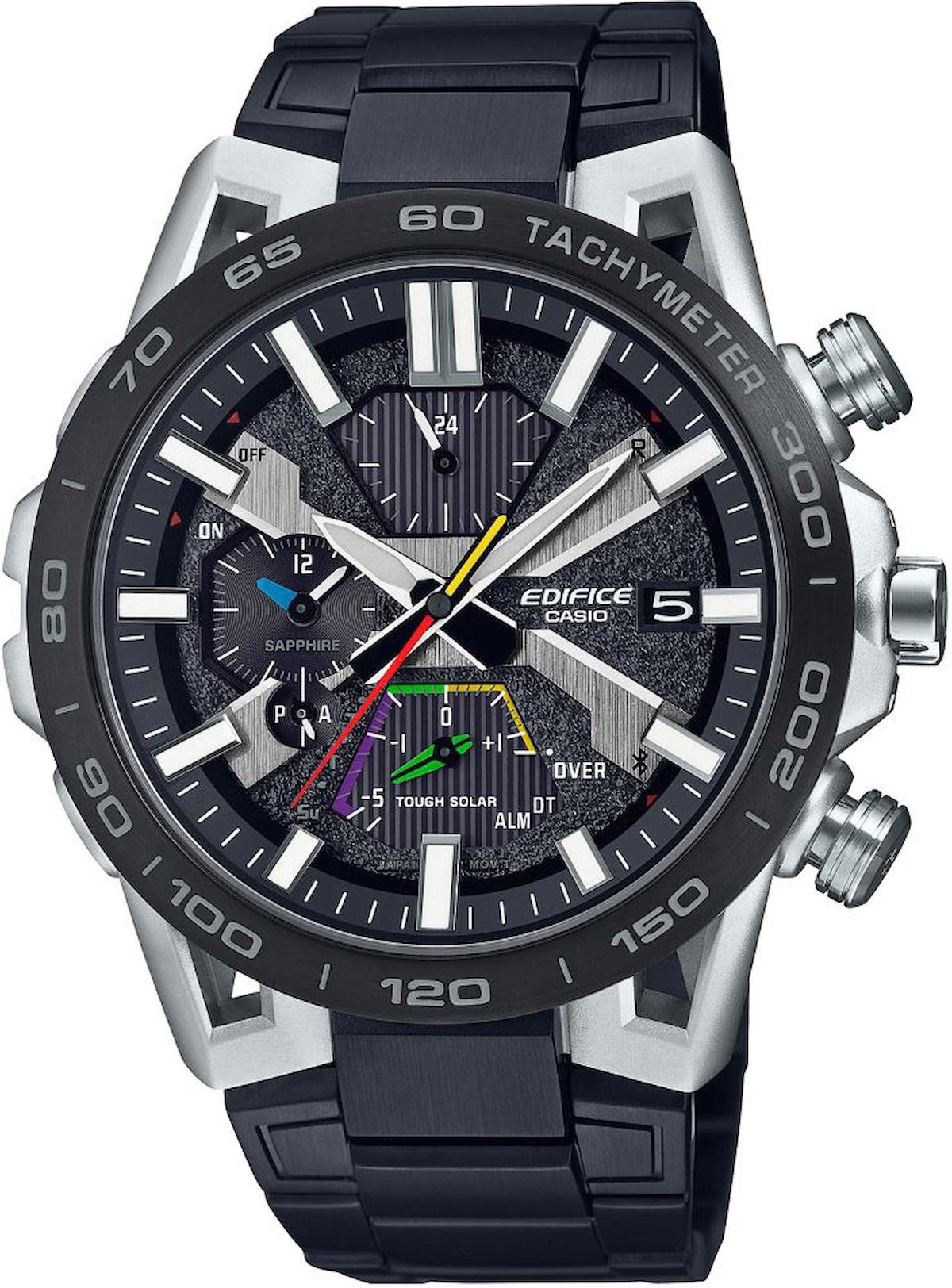 Casio EQB-2000DC-1A Takvimli 47.8 mm Siyah Çelik Kordon Analog Kol Saati
