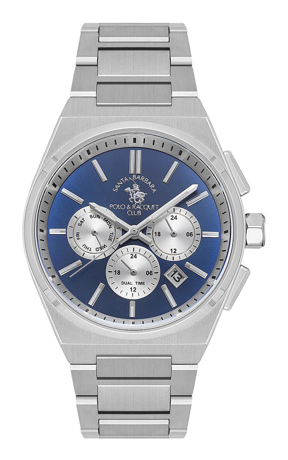 Santa Barbara Polo & Racquet Club SB.1.10533.3 Takvimli 42 mm Çelik Kordon Analog Erkek Kol Saati