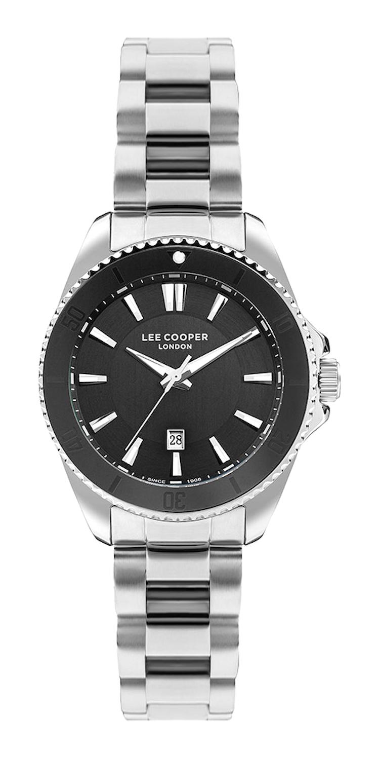 Lee Cooper LC07841.350 Takvimli Çelik Kordon Analog Erkek Kol Saati