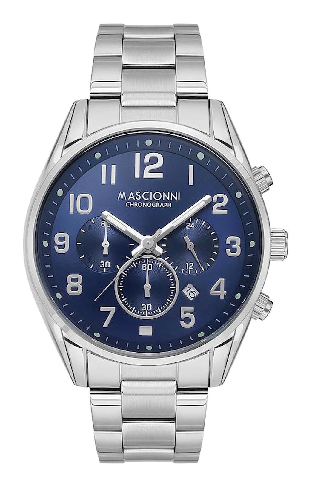 Mascionni M.1.1220.03 Takvimli 43 mm Metal Kordon Analog Erkek Kol Saati