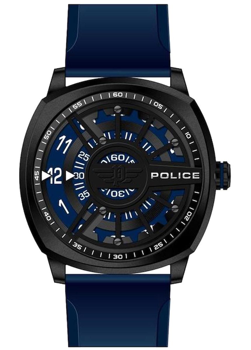 Police PEWJG2102703 Lacivert Silikon Kordon Analog Erkek Kol Saati