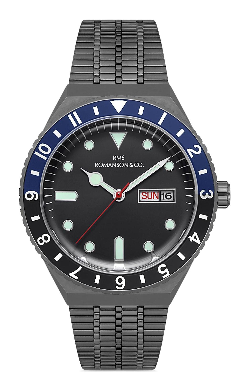 Grand Romanson GR.1.AG1376.07 Takvimli 42 mm Füme Çelik Kordon Analog Erkek Kol Saati