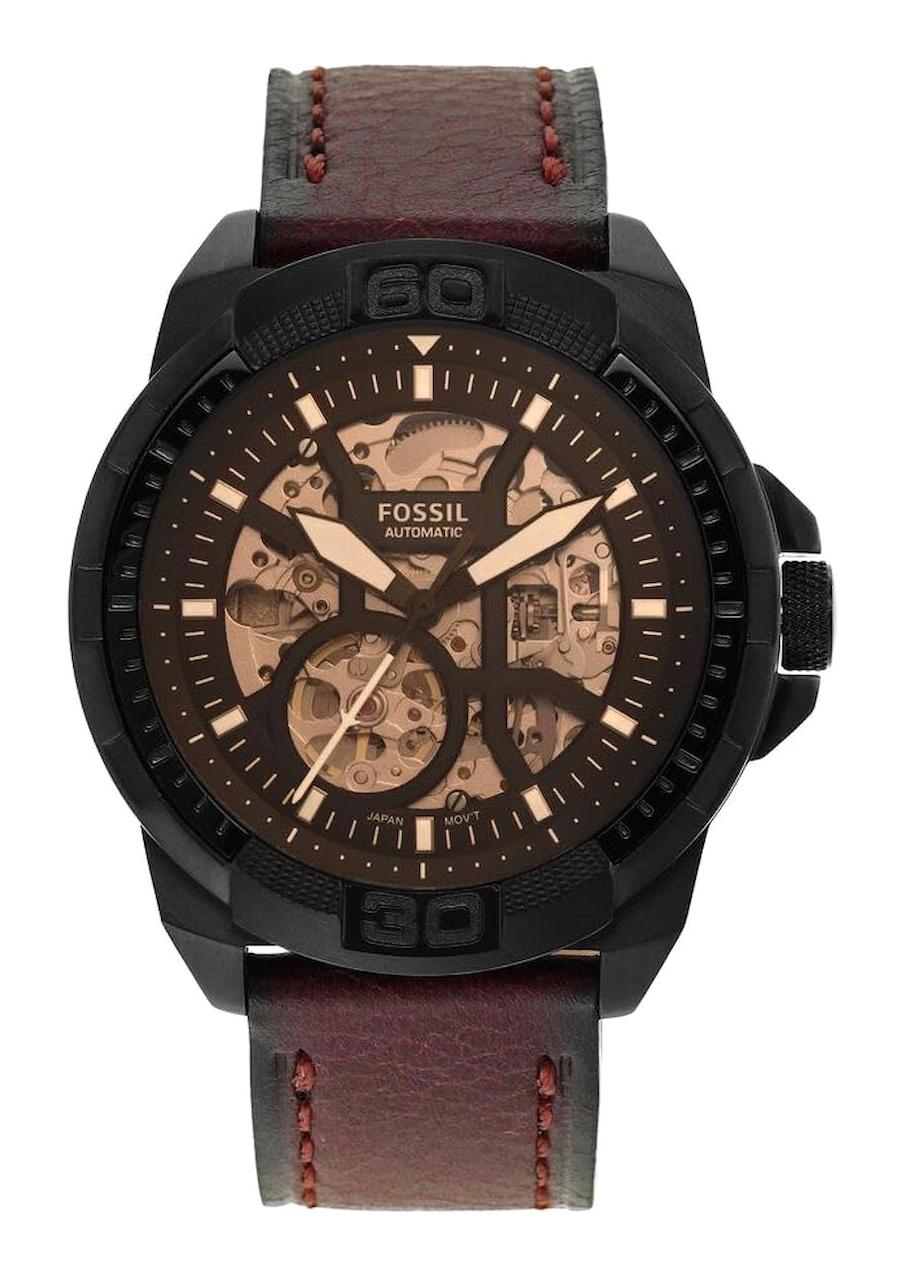 Fossil ME3219 44 mm Kahverengi Deri Kordon Analog Erkek Kol Saati