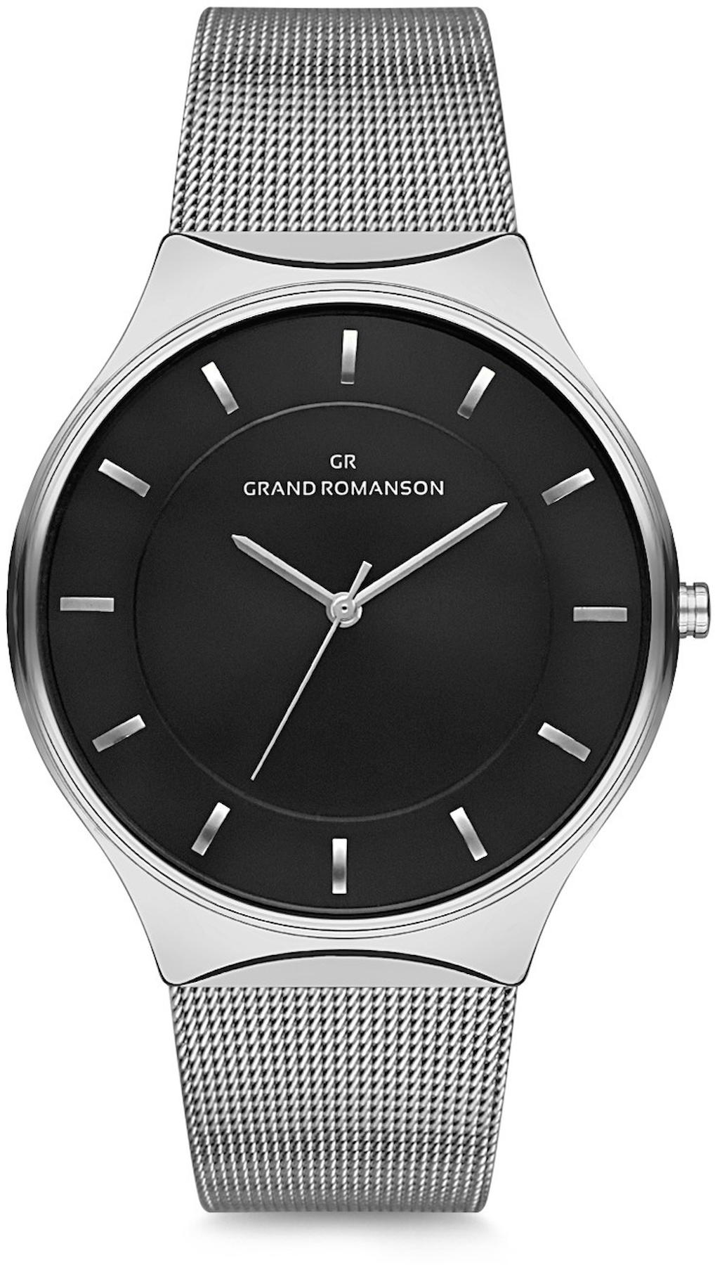 Romanson GR.1.AG1161.05 Takvimli 40 mm Gri Hasır Kordon Analog Kol Saati
