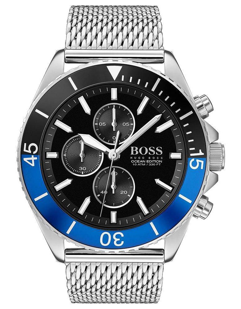 Hugo Boss HB1513742 Pusulalı Takvimli Metal Kordon Analog Erkek Kol Saati