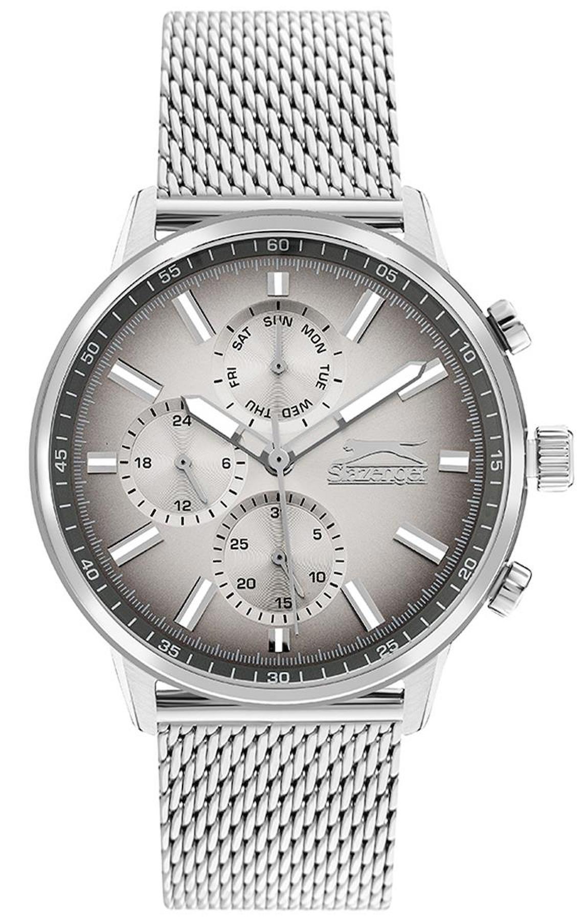 Slazenger SL.09.2263.2.05 Takvimli 45 mm Çelik Kordon Analog Erkek Kol Saati