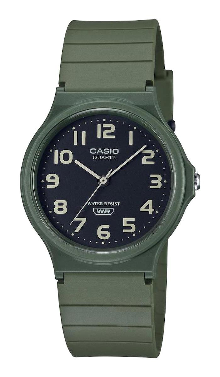 Casio MQ-24UC-3BDF 34.9 mm Yeşil Silikon Kordon Analog Erkek Kol Saati