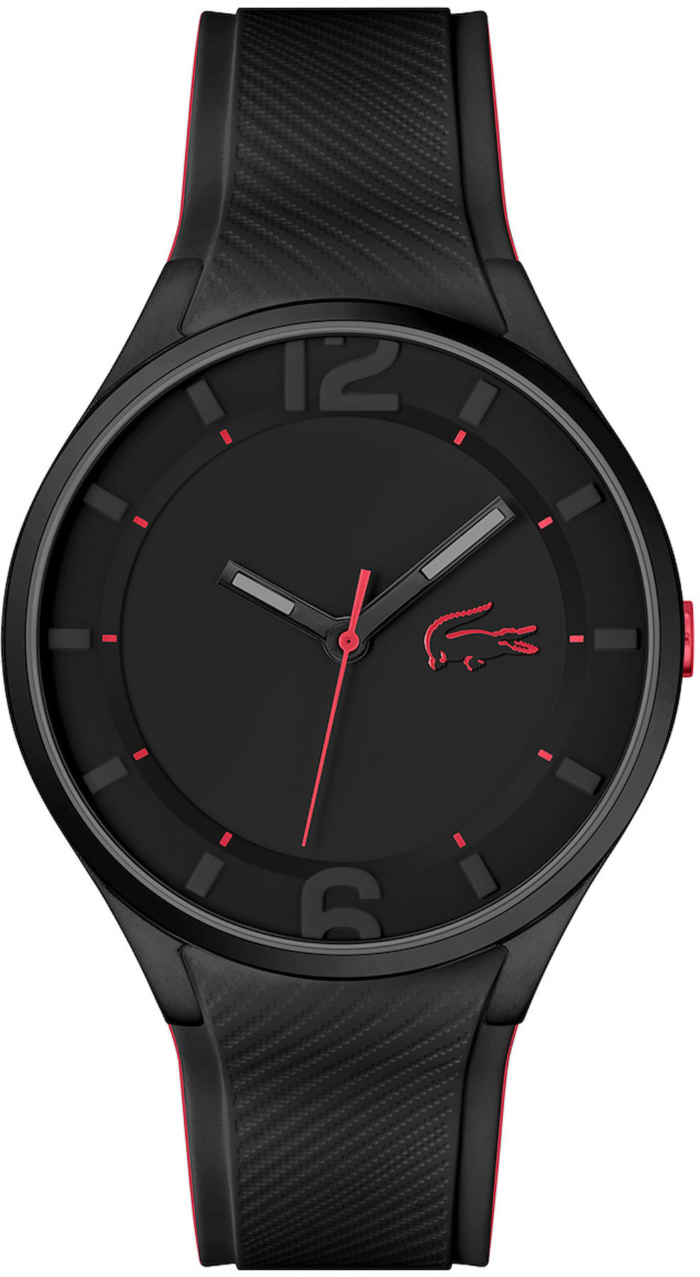 Lacoste LAC2011235 44 mm Siyah Plastik Kordon Analog Erkek Kol Saati