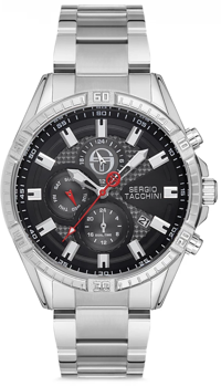 Sergio Tacchini ST.1.10135.2 Takvimli 44 mm Çelik Kordon Analog Kol Saati
