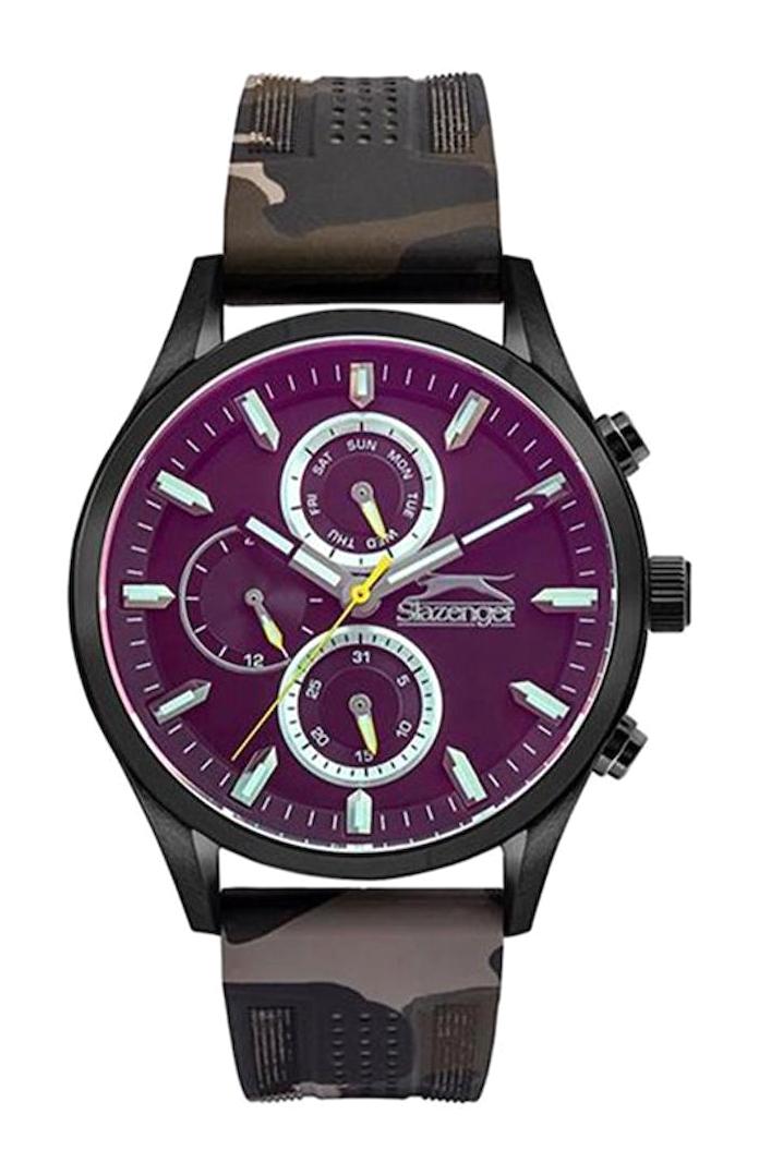 Slazenger SL.09.1786.2.02 Pusulalı Takvimli 45 mm Çok Renkli Çelik Kordon Analog Erkek Kol Saati