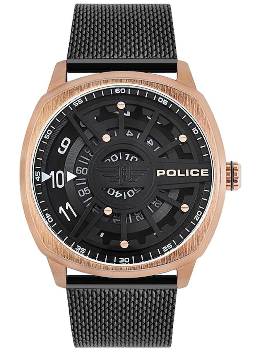 Police PL.16052JSR-02MM 49 mm Siyah Hasır Kordon Analog Erkek Kol Saati