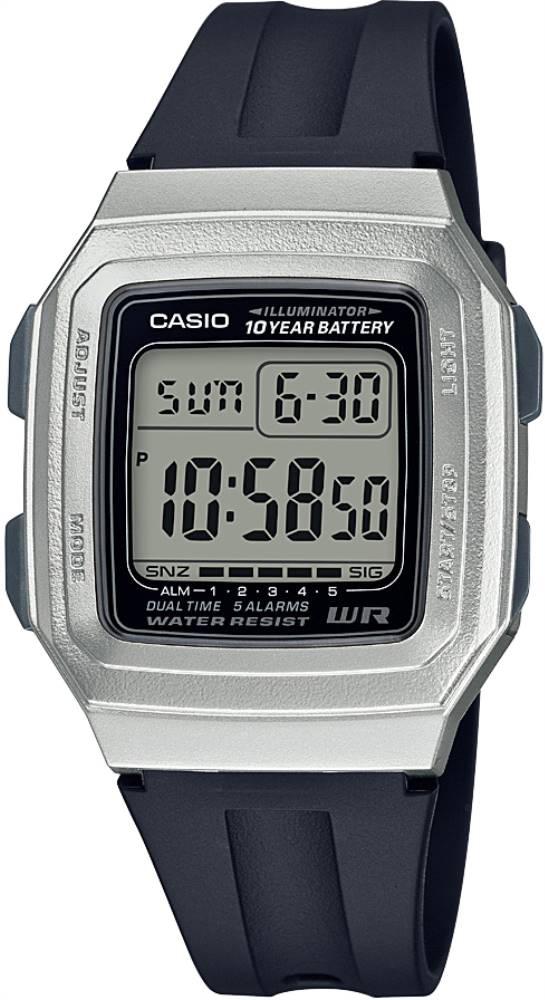 Casio F-201WAM-7AVDF Takvimli 34 mm Lacivert Silikon Kordon Dijital Erkek Kol Saati