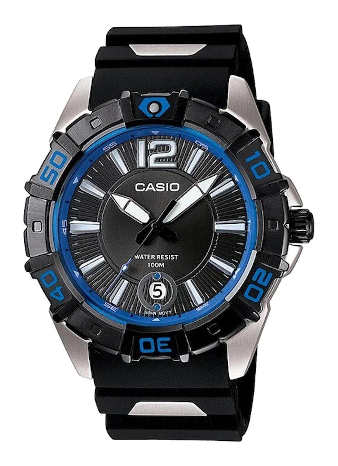 Casio MTD-1070-1A1VDF Takvimli Siyah Silikon Kordon Analog Erkek Kol Saati